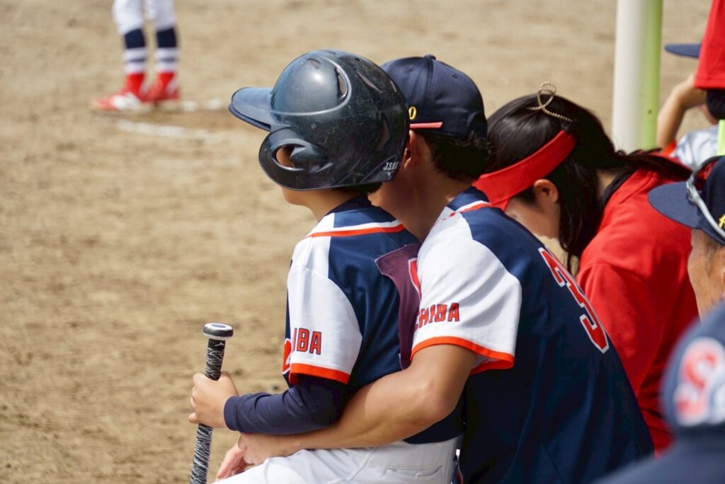 監督と選手　千葉県市原市　少年野球チーム　三和クラブ