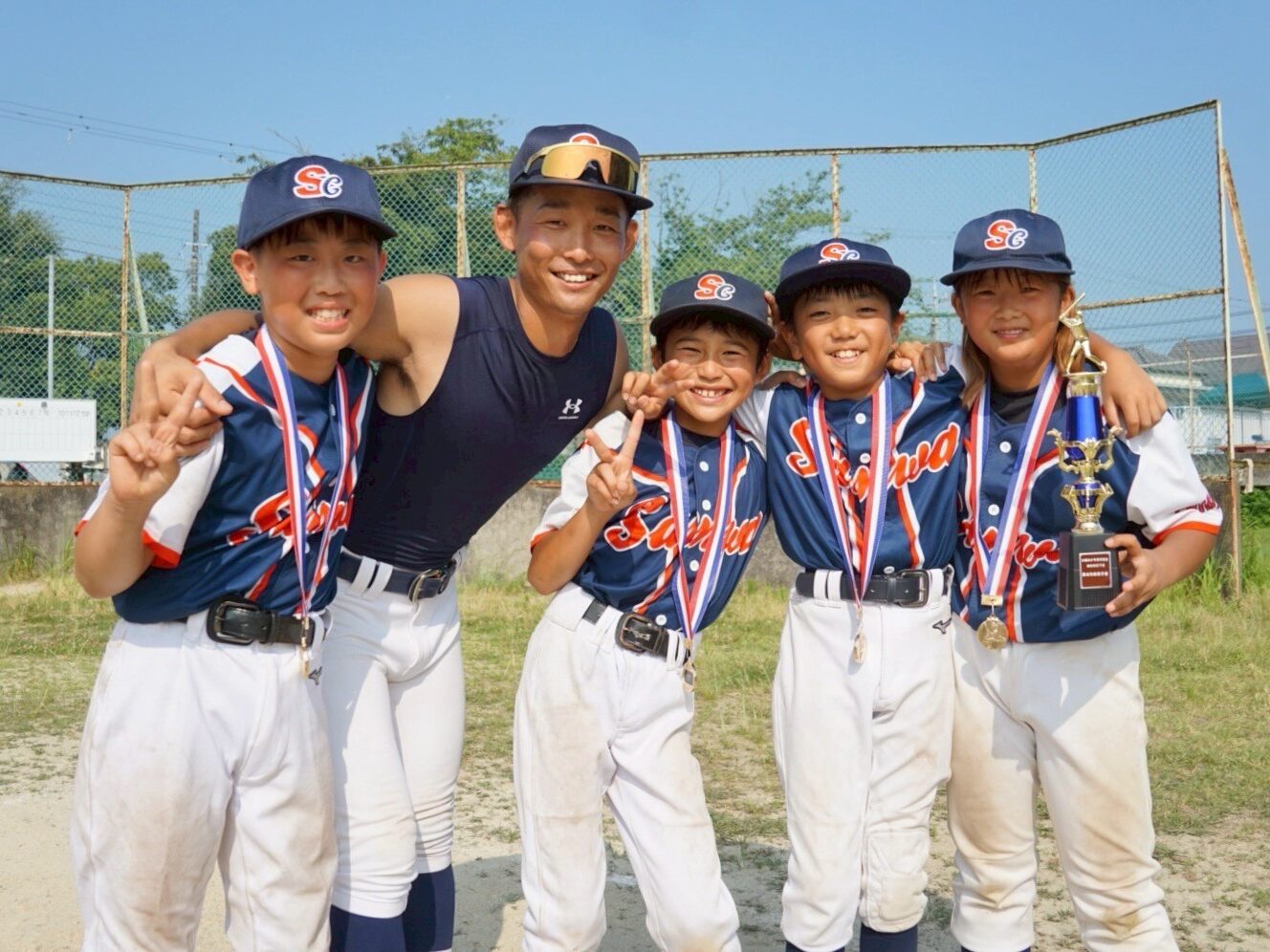 監督とみんな 三和クラブ 千葉県市原市 少年野球チーム