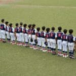 2025年コスモス大会　整列した様子　千葉県市原市　少年野球チーム　三和クラブ活動記録