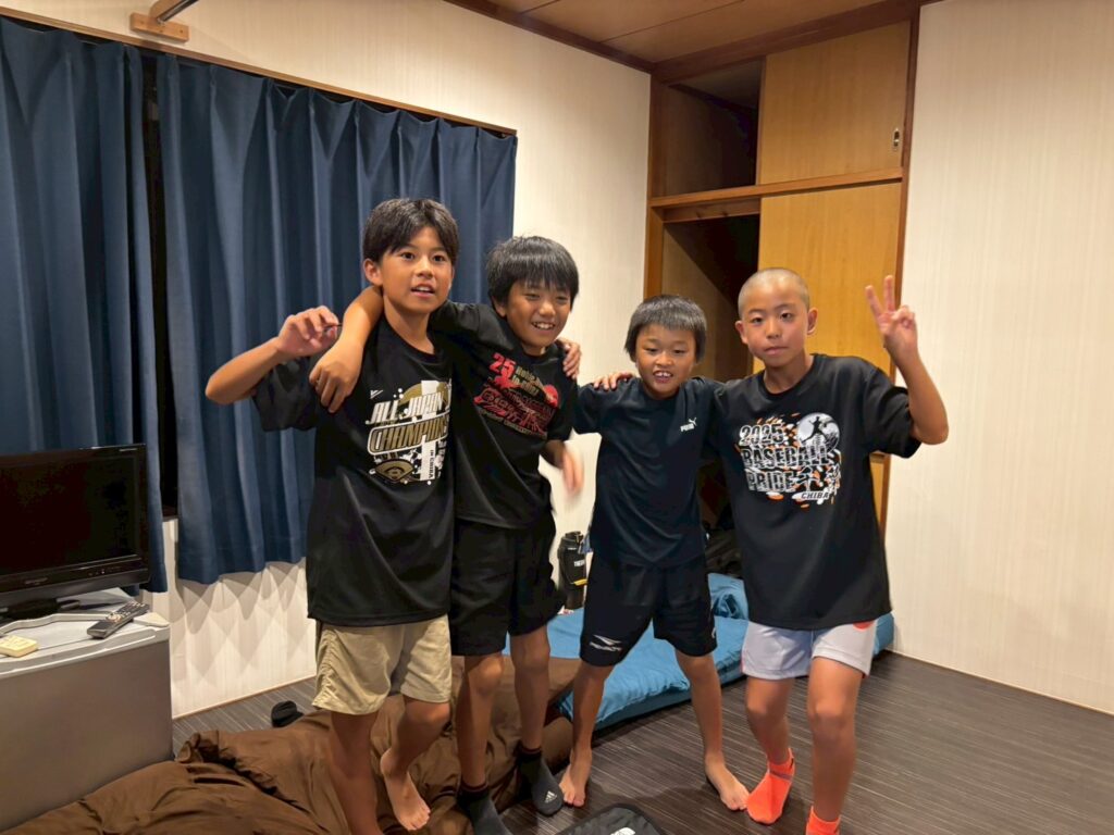 合宿の部屋① 千葉県市原市 少年野球チーム 三和クラブ活動記録